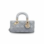 Dior Medium Lady D-Joy Bag Grey For Women 8,7in/22cm