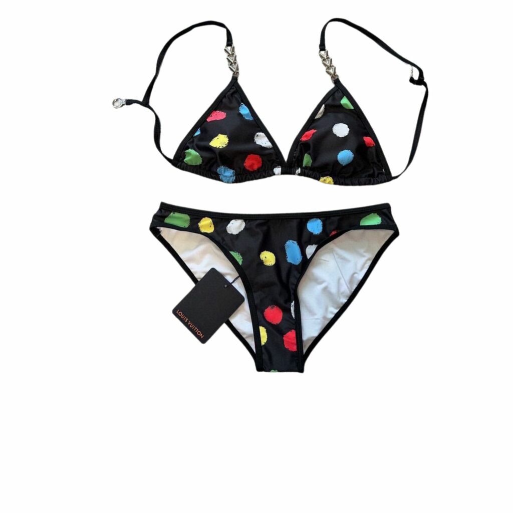 Louis Vuitton Swimsuit Polka Dots Black For Women
