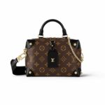 Louis Vuitton Petite Malle Souple Monogram Canvas Brown For Women‎ 7.9in/20cm LV M45571