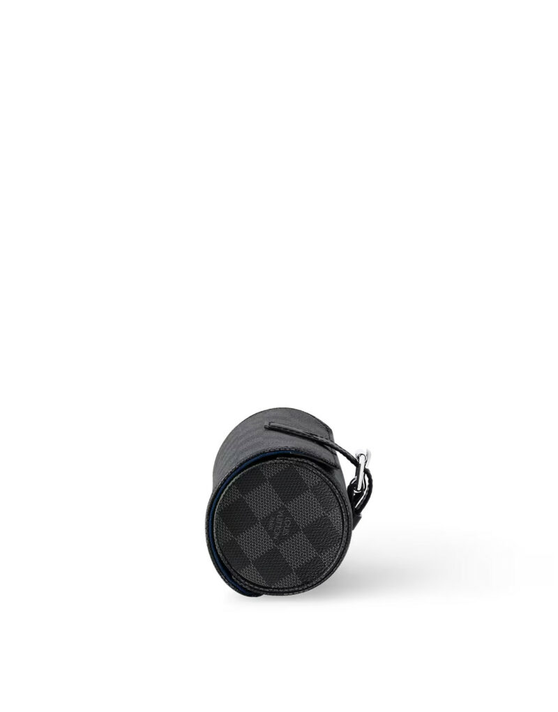 Louis Vuitton 3 Watch Case Damier Graphite Canvas For Men 7.9in/20cm N41137