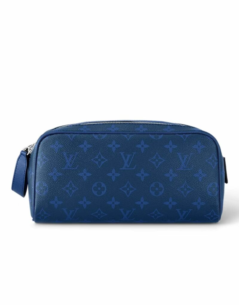 Louis Vuitton Toilet Dopp Kit Pouch Bag Blue For Men 11in/28cm M30849