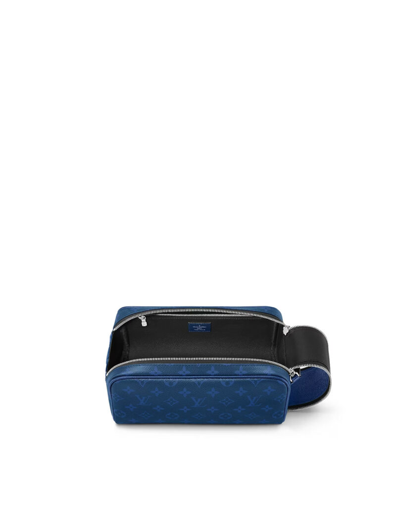 Louis Vuitton Toilet Dopp Kit Pouch Bag Blue For Men 11in/28cm M30849
