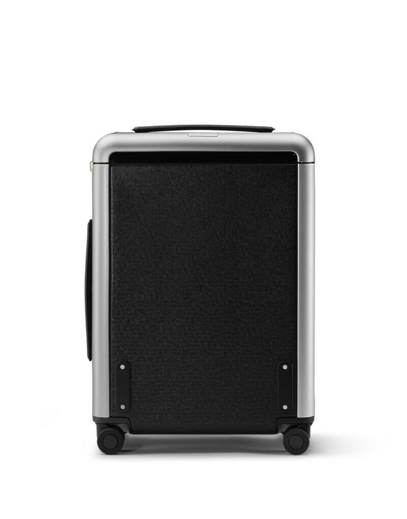 Louis Vuitton Horizon 55 Taiga Leather Suitcase Bag Black  15in/38cm M23260