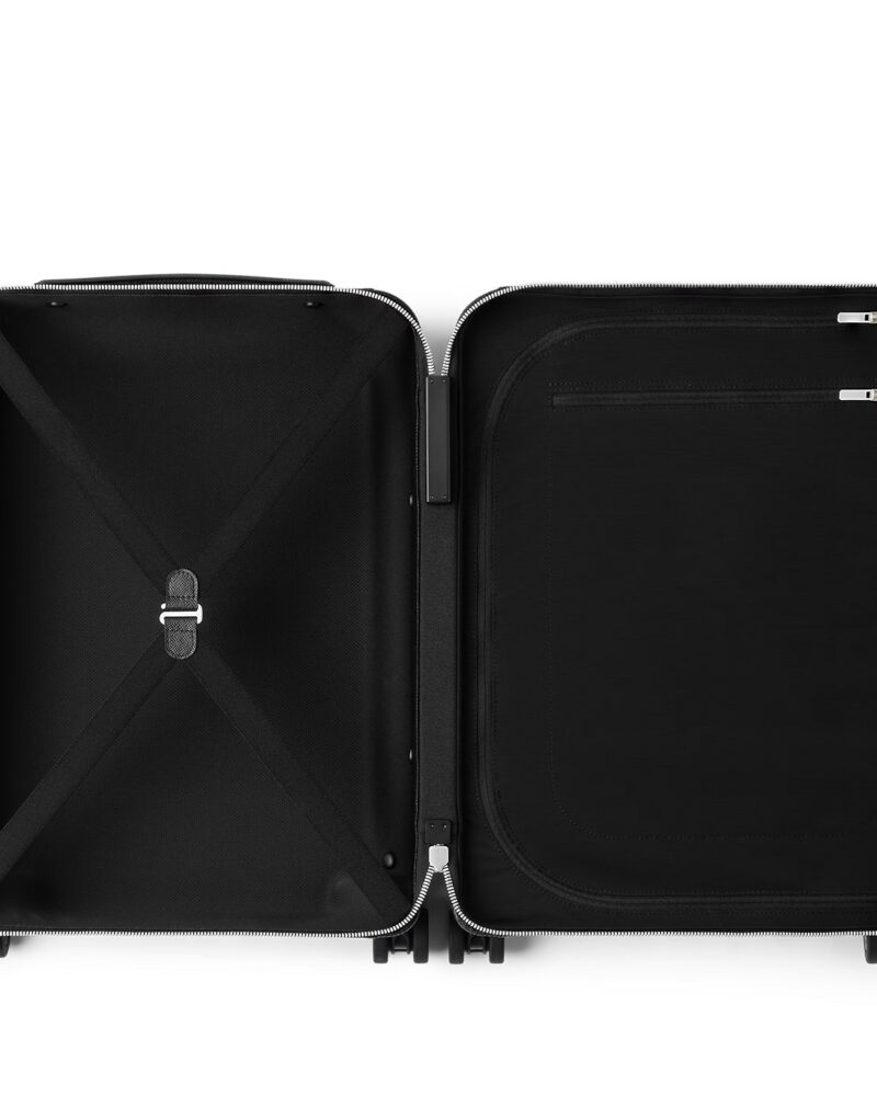 Louis Vuitton Horizon 55 Taiga Leather Suitcase Bag Black  15in/38cm M23260