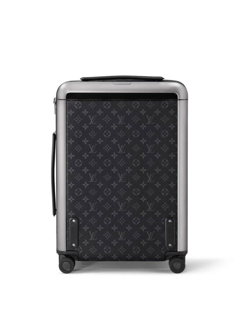 Louis Vuitton Horizon 55 Monogram Eclipse Suitcase Bag Black  15in/38cm M23002