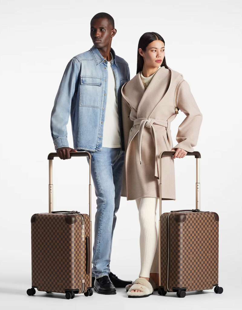Louis Vuitton Horizon 55 Suitcase Bag Brown  15in/38cm N23304
