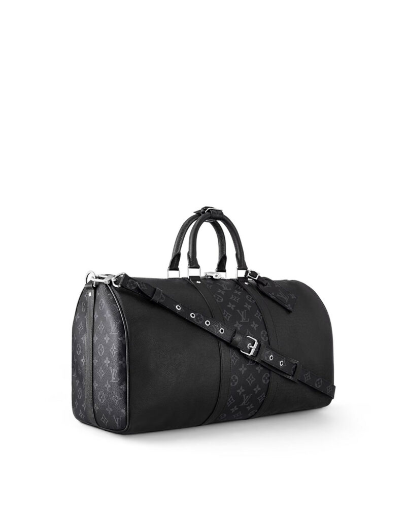 Louis Vuitton Keepall Bandoulière 50 Bag Black For Men 19,7in/50cm M53763