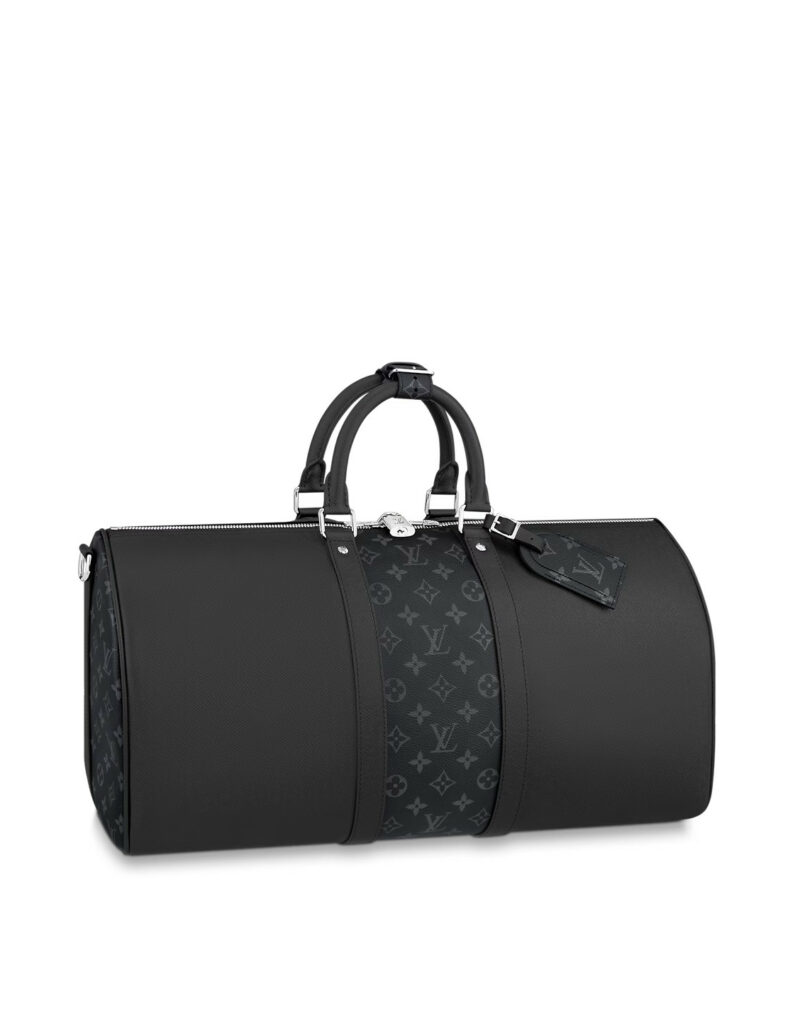Louis Vuitton Keepall Bandoulière 50 Bag Black For Men 19,7in/50cm M53763