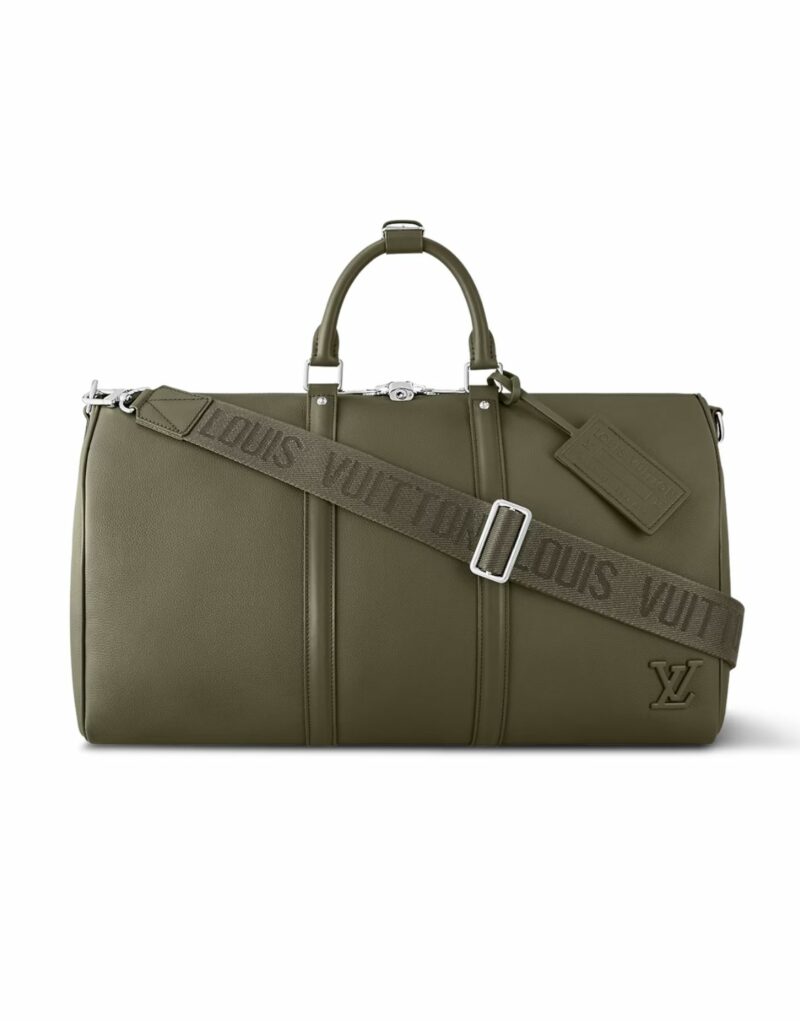 Louis Vuitton Keepall Bandoulière 50 Bag Khaki Green For Men 19,7in/50cm M21536