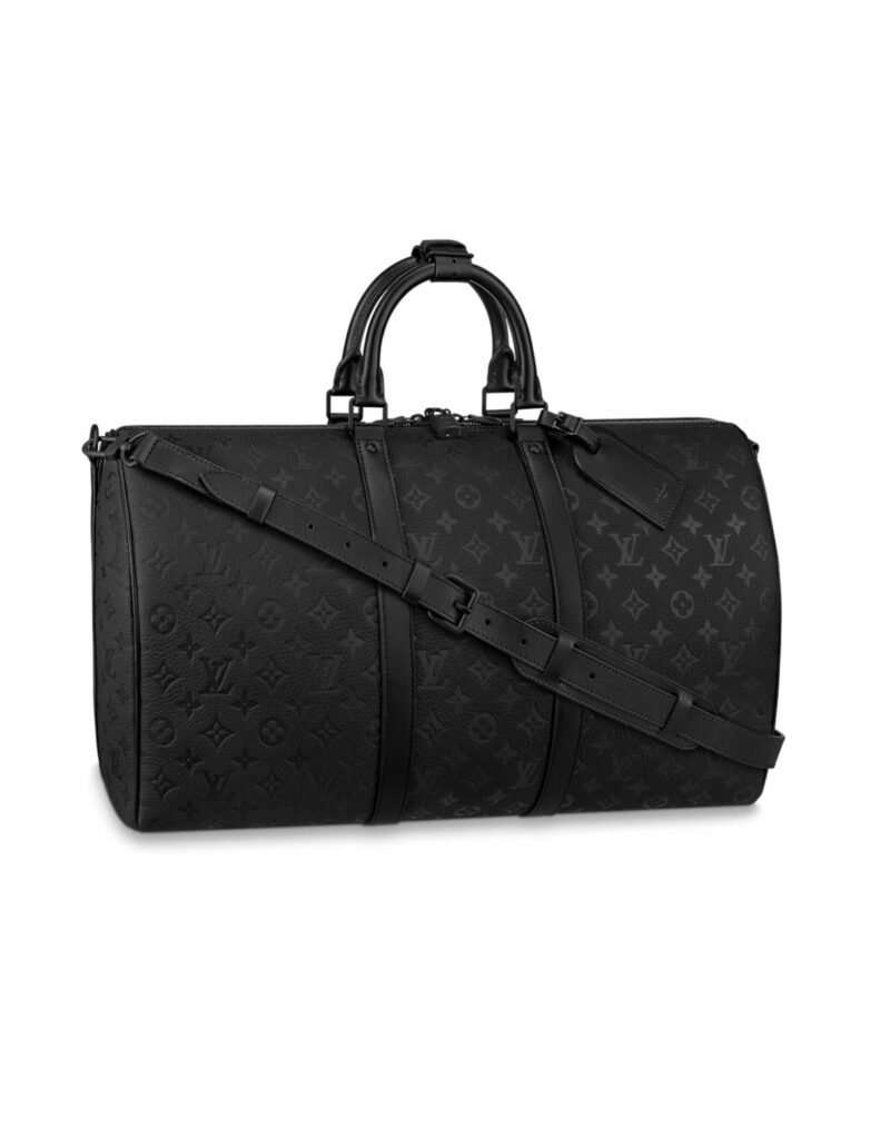 Louis Vuitton Keepall Bandoulière 50 Bag Black For Men 19,7in/50cm M59025