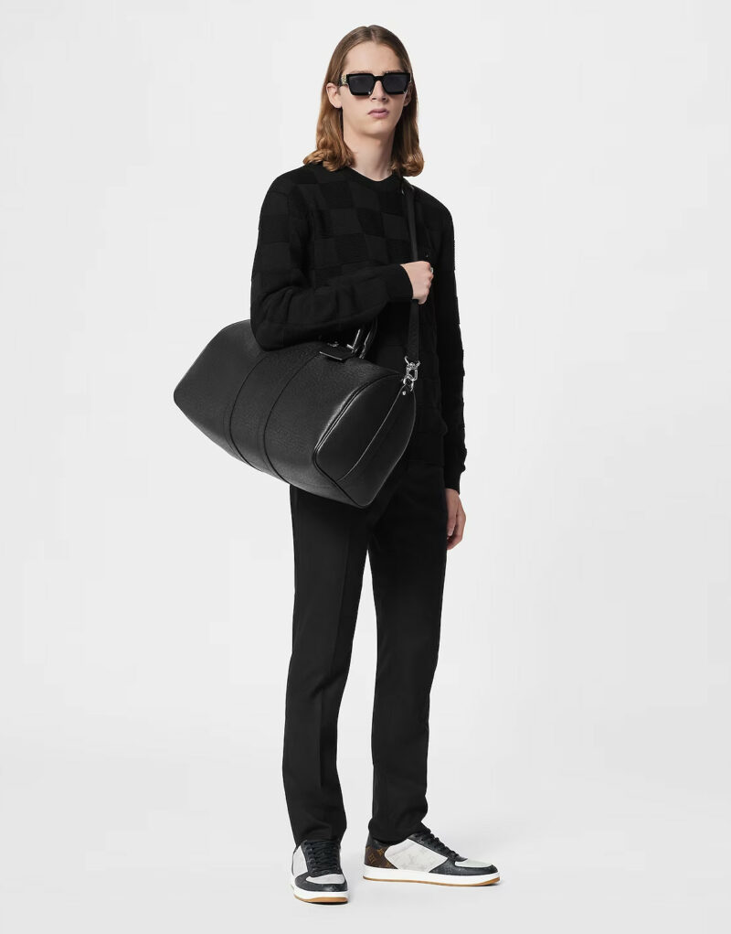 Louis Vuitton Keepall Bandoulière 50 Bag Black For Men 19,7in/50cm M33400