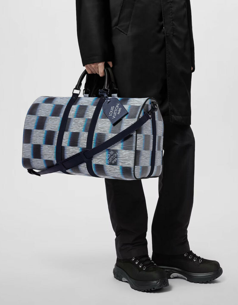 Louis Vuitton Keepall Bandoulière 50 Bag Blue For Men 19,7in/50cm M23771