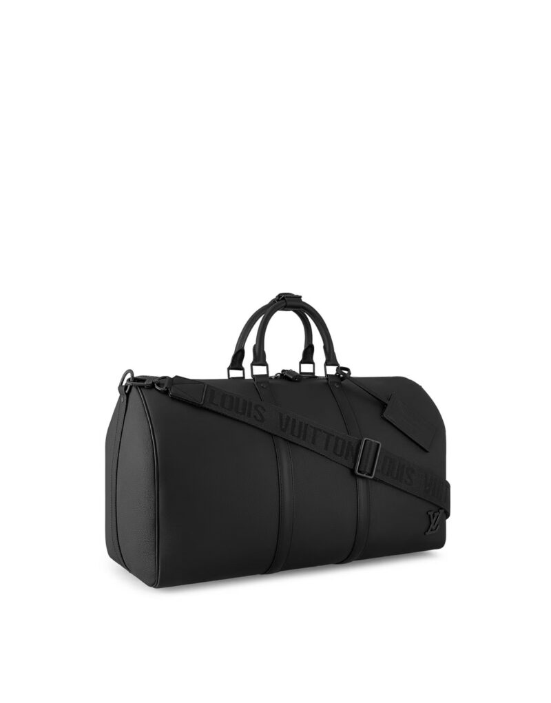 Louis Vuitton Keepall Bandoulière 50 Bag Black For Men 19,7in/50cm M21420