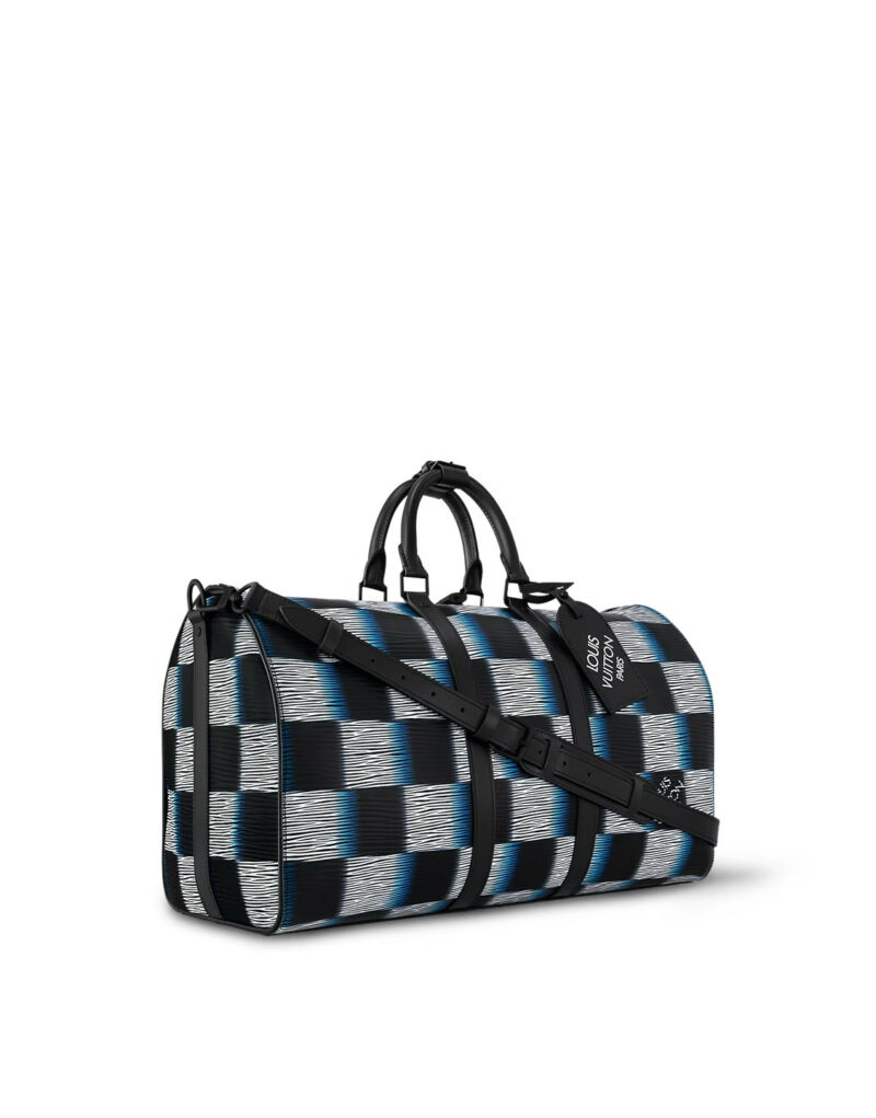 Louis Vuitton Keepall Bandoulière 50 Bag Blue For Men 19,7in/50cm M23771
