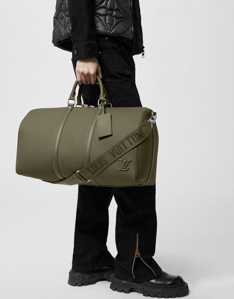 Louis Vuitton Keepall Bandoulière 50 Bag Khaki Green For Men 19,7in/50cm M21536