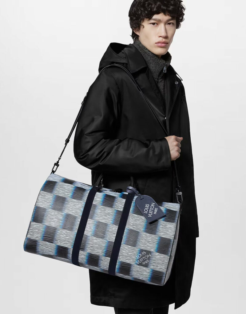 Louis Vuitton Keepall Bandoulière 50 Bag Blue For Men 19,7in/50cm M23771