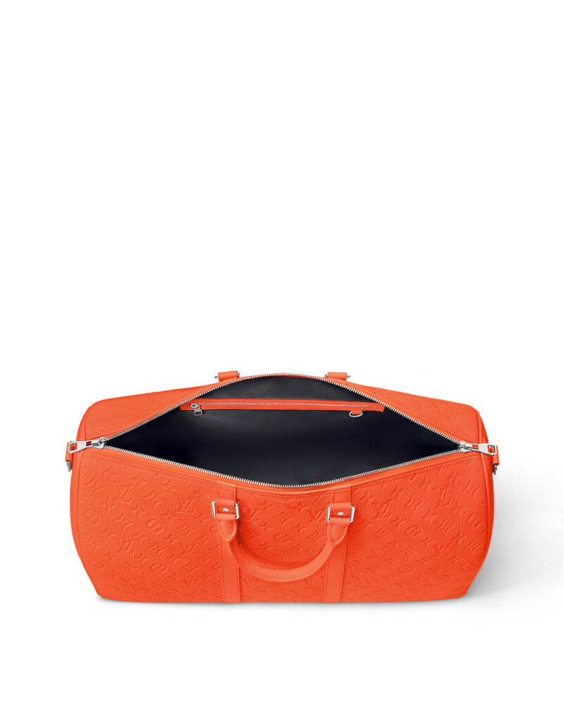 Louis Vuitton Keepall Bandoulière 50 Orange Bag For Men M23749- 19.7 Inches/ 50 Cm