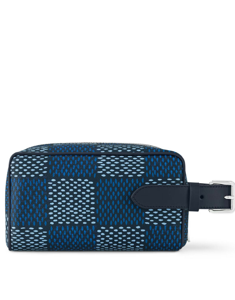Louis Vuitton Locker Dopp Kit Blue For Men 9.1 Inches/ 23 Cm N40747