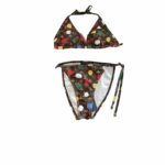 Louis Vuitton Swimsuit Polka Dots Monogram Brown For Women