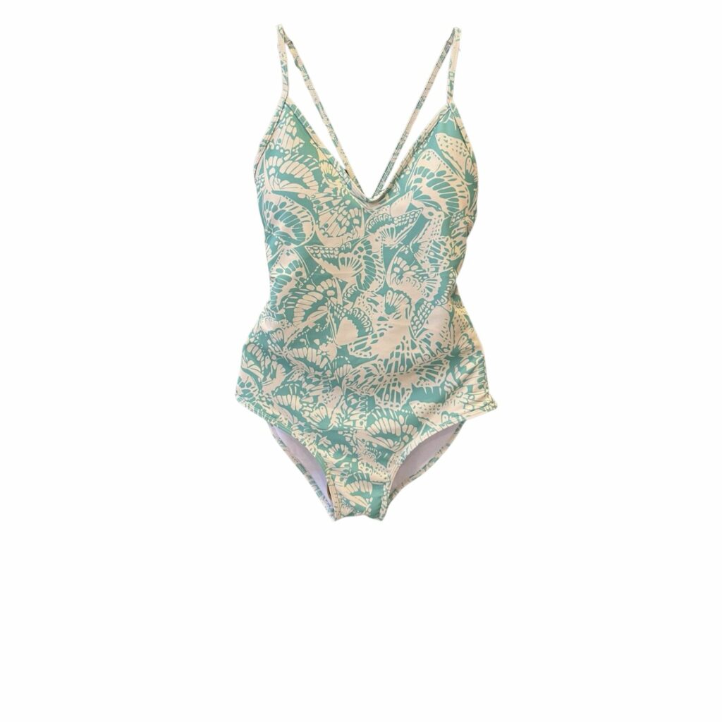 Dior Swimsuit Butterfly Wings Green For Women