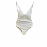 Dior Swimsuit Lace-Up Bow White For Women