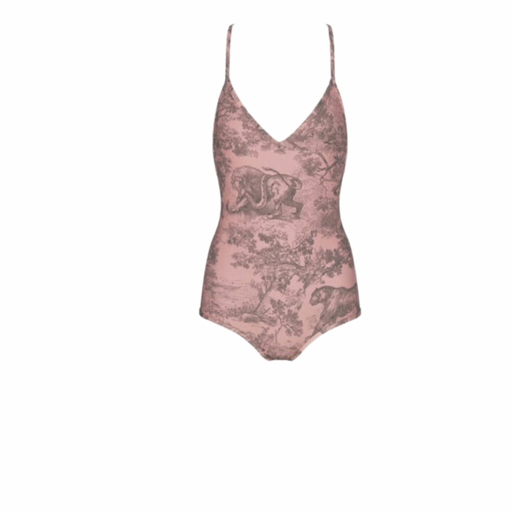 Dior Swimsuit Toile De Jouy Pink For Women