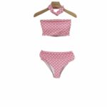 Gucci Swimsuit GG Checkered Pink For Women