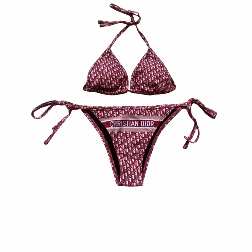 Dior Swimsuit Oblique Red For Women