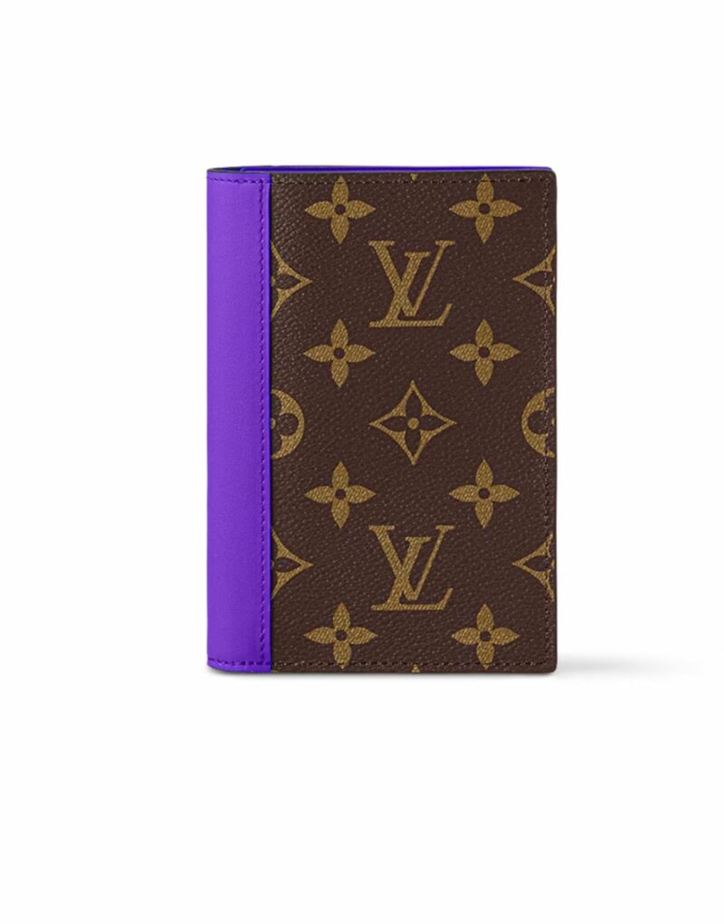 Louis Vuitton Passport Cover Wallet Violet For Men 3,9in/10cm M28268