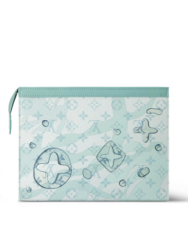 Louis Vuitton Pochette Voyage MM  Bag Blue For Men 10,6in/27cm M22763
