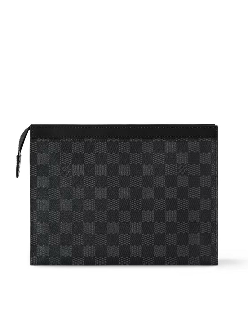 Louis Vuitton Pochette Voyage MM Bag Black For Men 10,6in/27cm N41696
