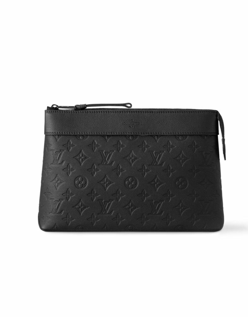 Louis Vuitton Pochette Voyage Souple Black Bag For Men 11.2in/30cm M82545