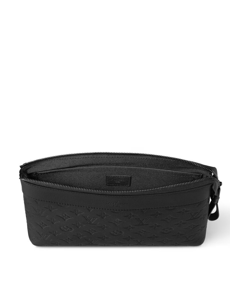 Louis Vuitton Pochette Voyage Souple Black Bag For Men 11.2in/30cm M82545