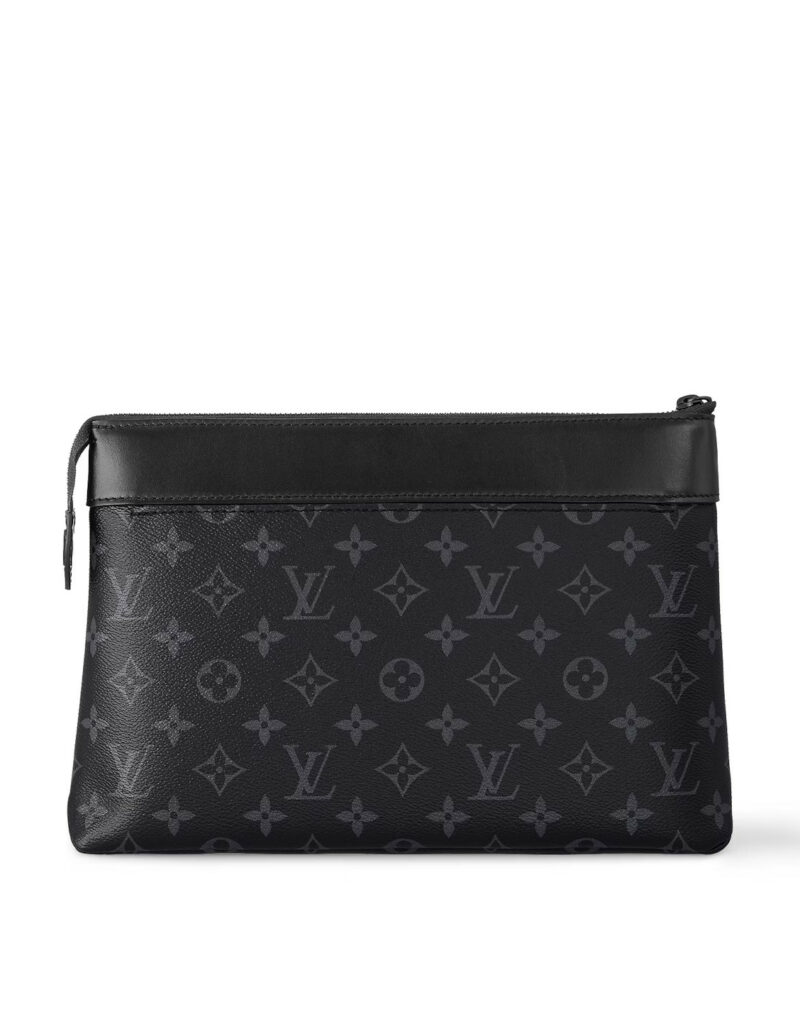 Louis Vuitton Pochette Voyage Souple Black Bag For Men 11.2in/30cm M82543