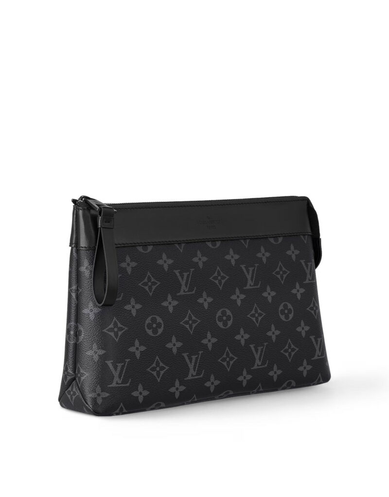 Louis Vuitton Pochette Voyage Souple Black Bag For Men 11.2in/30cm M82543