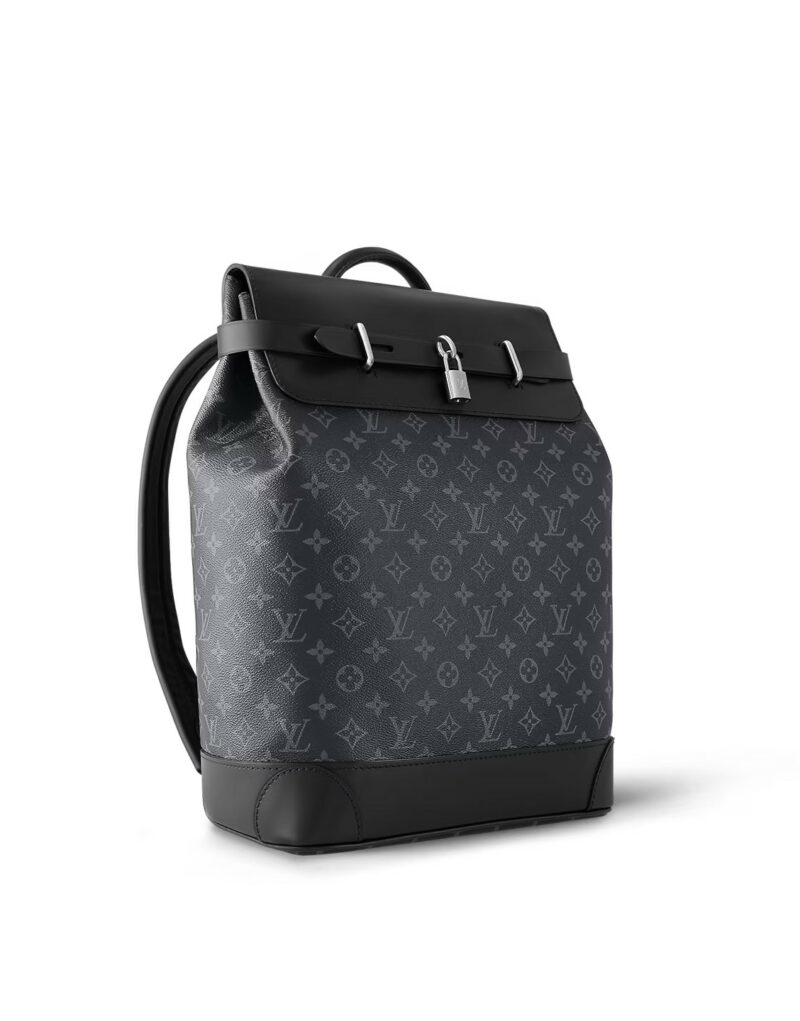Louis Vuitton Steamer Backpack Bag Black For Men 12.6in/32cm M44052