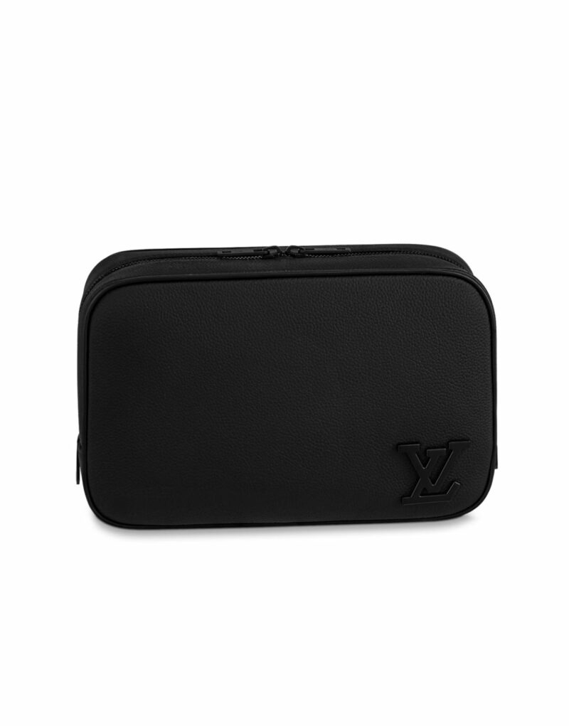 Louis Vuitton Toilet Pouch Bag Black For Men 10.2in/26cm M20912