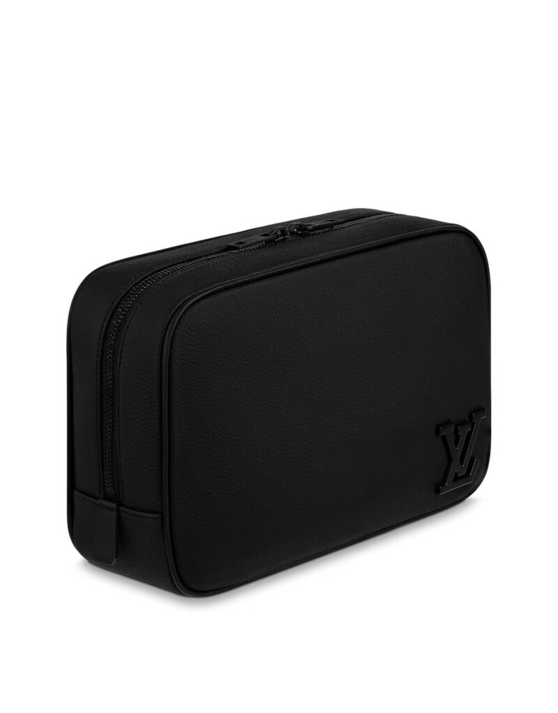 Louis Vuitton Toilet Pouch Bag Black For Men 10.2in/26cm M20912