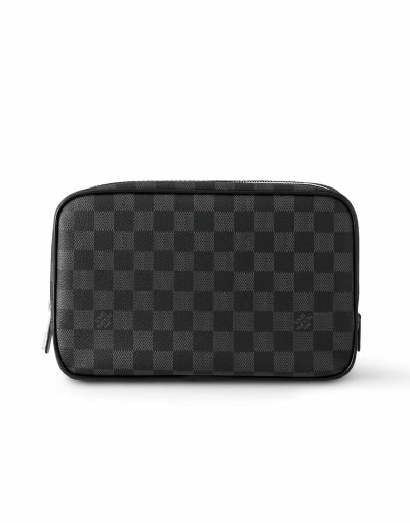 Louis Vuitton Toilet Pouch GM Bag Black For Men 10.2in/26cm N40484