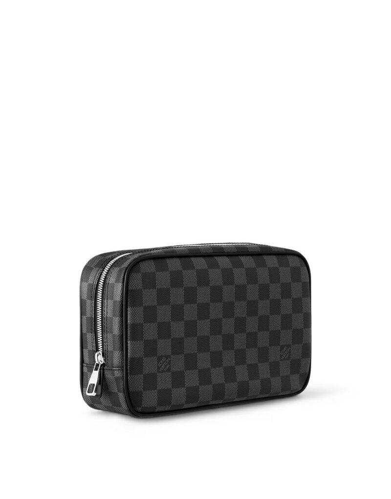 Louis Vuitton Toilet Pouch GM Bag Black For Men 10.2in/26cm N40484