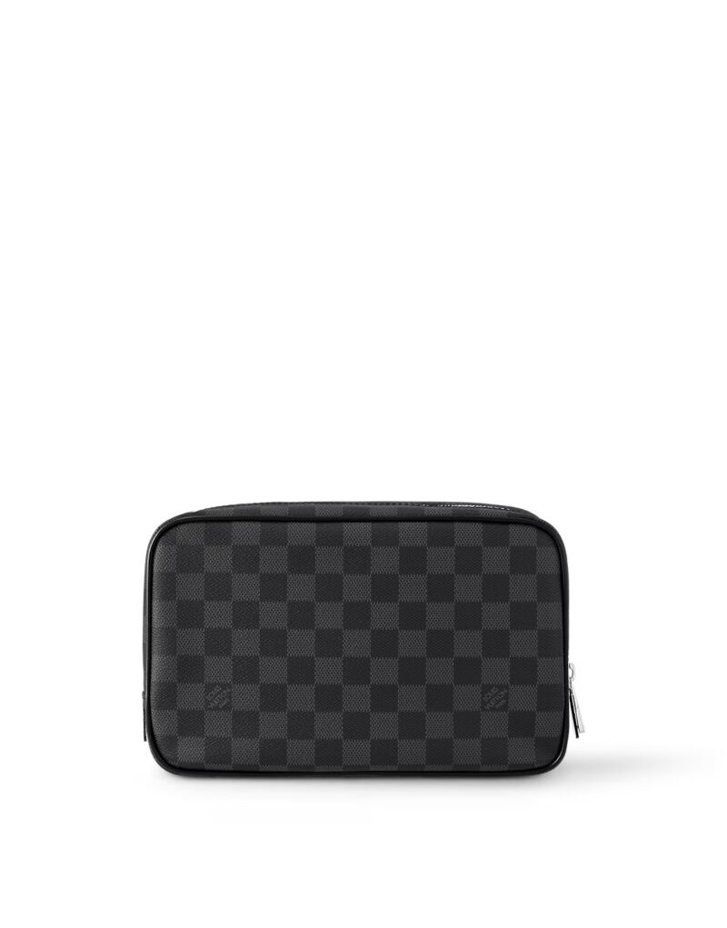 Louis Vuitton Toilet Pouch GM Bag Black For Men 10.2in/26cm N40484