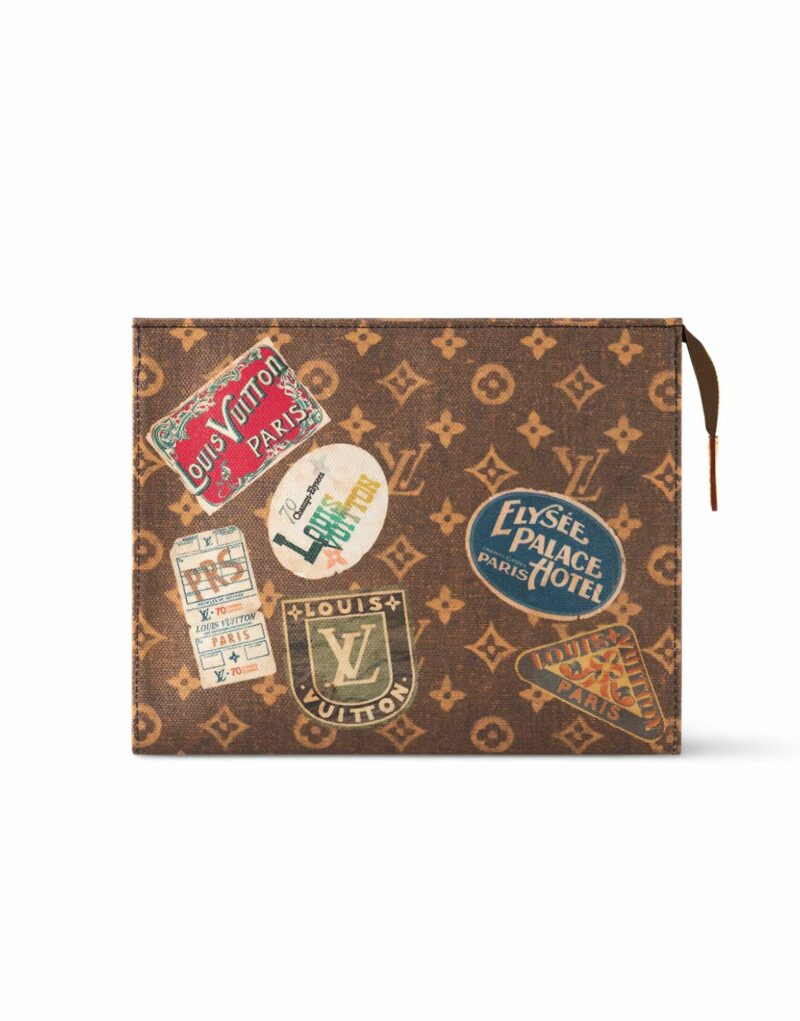Louis Vuitton Toiletry Pouch Wallet Brown For Women 7,9in/20cm M83487