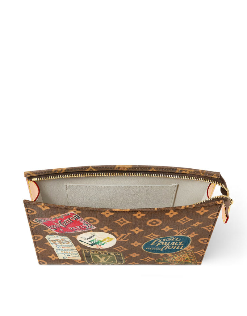 Louis Vuitton Toiletry Pouch Wallet Brown For Women 7,9in/20cm M83487