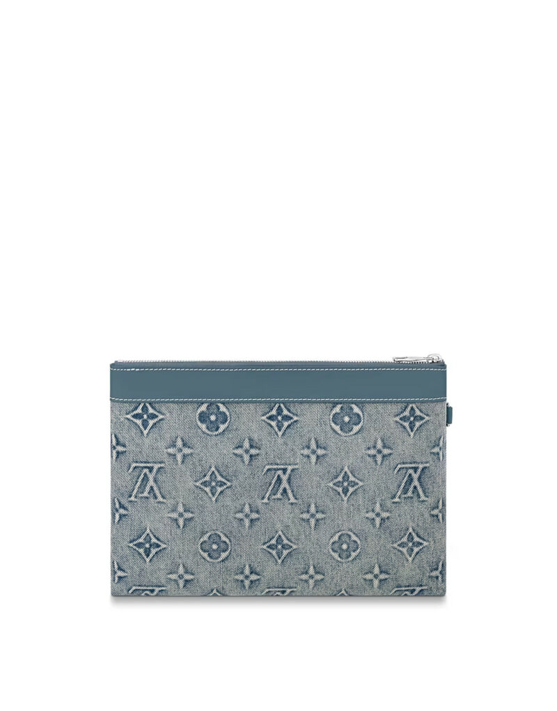 Louis Vuitton Pochette To Go Blue For Men 11.8in/30cm M82313