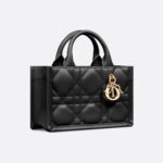 Dior Mini Dior Book Tote Black For Women 8.5 Inches/ 21.5 Cm S5573OWHP_M900