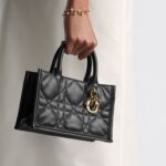 Dior Mini Dior Book Tote Black For Women 8.5 Inches/ 21.5 Cm S5573OWHP_M900