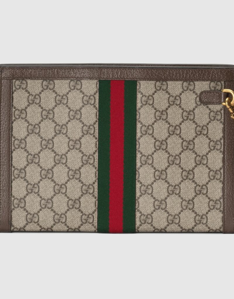 Gucci Ophidia GG Pouch Beige For Women 10.2 in/ 26 cm 760243 96IWT 8745