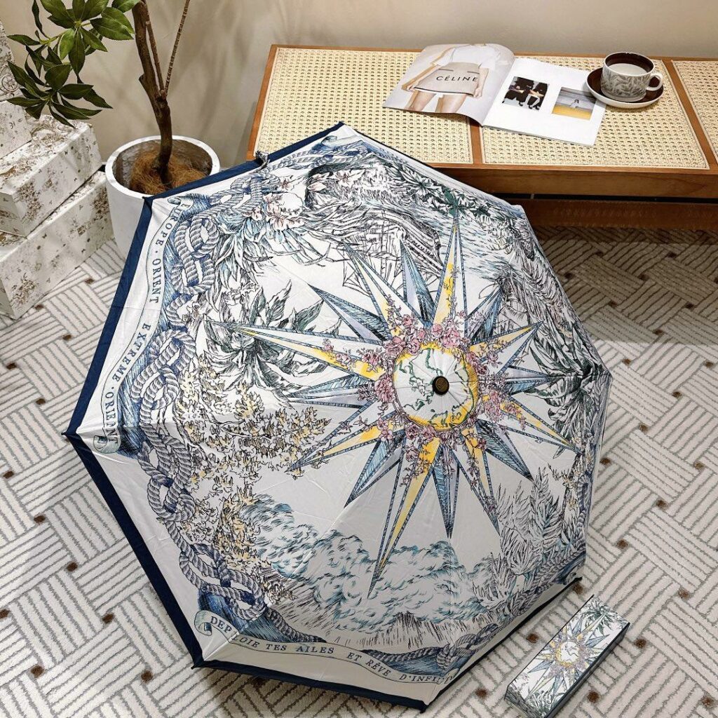Dior Leopard Print Umbrella
