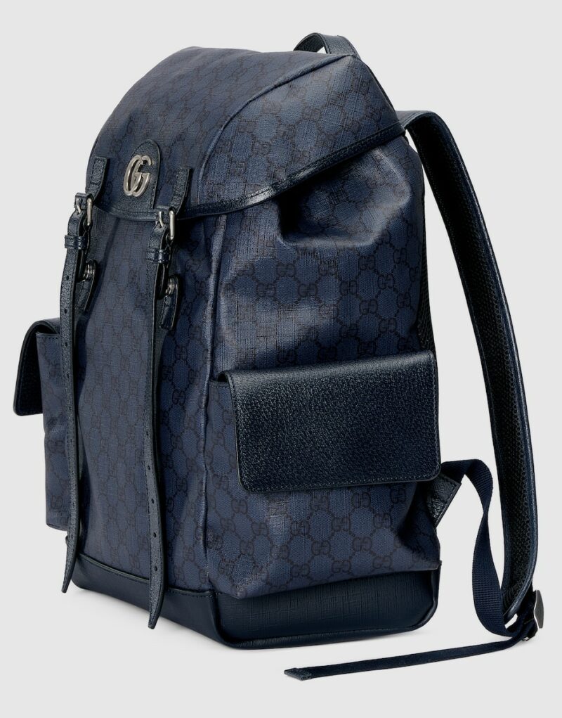 Gucci Ophidia Medium Backpack Blue For Men 15.7 in/ 40 cm 598140 FABHU 8442