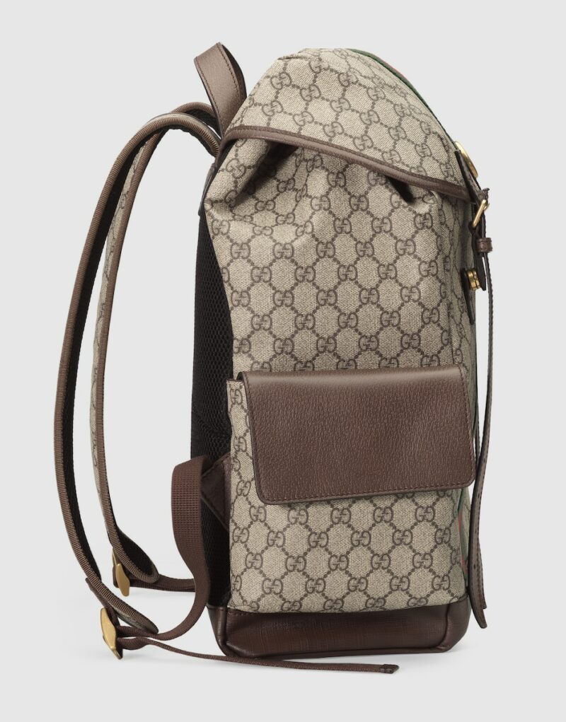 Gucci Ophidia Medium Backpack Beige For Men 15.7 in/ 40 cm 598140 HUHAT 8564